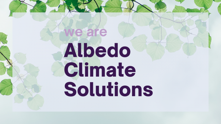 We are Albedo Climate Solutions